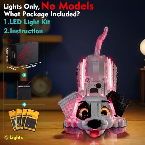 Light kit Compatible with Lego 43269 101 Dalmatians Puppy - No Model Only Light, LED Lighting Accessories Compatible with Lego 43269 in Saudi Arabia