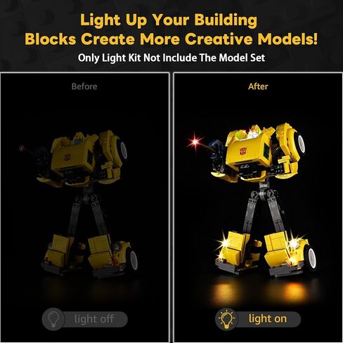 Kyglaring LED Light Kit Compatible with Lego Bumblebee Robot 10338 Building Blocks, Lights Only (Model Not Included) in Saudi Arabia