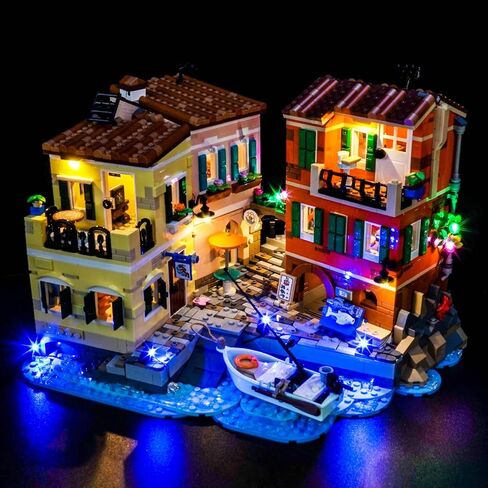 مصباح LED BrickBling فقط، متوافق مع Lego Italian Riviera، مجموعة الإضاءة الإبداعية المتوافقة مع Lego 21359 - باستثناء الطراز (الإصدار الكلاسيكي للضوء) in Saudi Arabia
