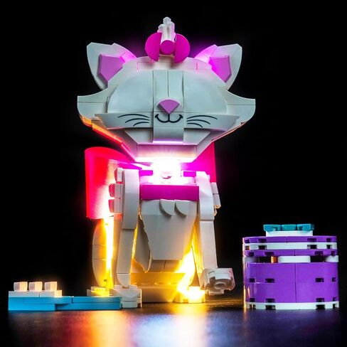 BrickBling LED Light Compatible with Lego The Aristocats Adorable Marie; Creative Lighting Compatible with Lego 43286-No Model Included in Saudi Arabia