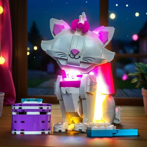 BrickBling LED Light Compatible with Lego The Aristocats Adorable Marie; Creative Lighting Compatible with Lego 43286-No Model Included in Saudi Arabia
