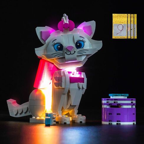 BrickBling LED Light Compatible with Lego The Aristocats Adorable Marie; Creative Lighting Compatible with Lego 43286-No Model Included in Saudi Arabia