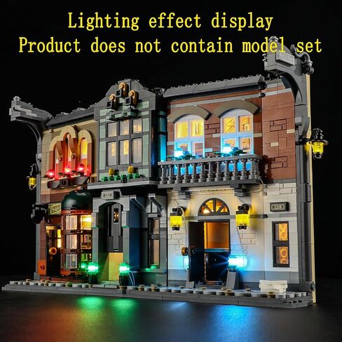مجموعة إضاءة LED متوافقة مع Lego Sherlock Holmes: نموذج مكعبات بناء Book Nook - مجموعة الإضاءة للأيقونات 10351 (مجموعة النماذج غير متضمنة) in Saudi Arabia