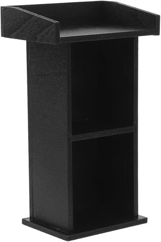 VOSAREA Miniature Wooden Podium Dollhouse 1:12 Scale Realistic Speaker's Stand for Dollhouse Decoration Tiny Furniture Accessory in Saudi Arabia