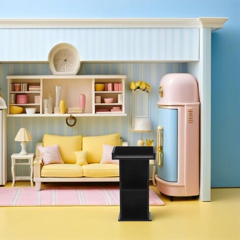 VOSAREA Miniature Wooden Podium Dollhouse 1:12 Scale Realistic Speaker's Stand for Dollhouse Decoration Tiny Furniture Accessory in Saudi Arabia