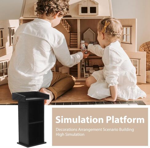 VOSAREA Miniature Wooden Podium Dollhouse 1:12 Scale Realistic Speaker's Stand for Dollhouse Decoration Tiny Furniture Accessory in Saudi Arabia
