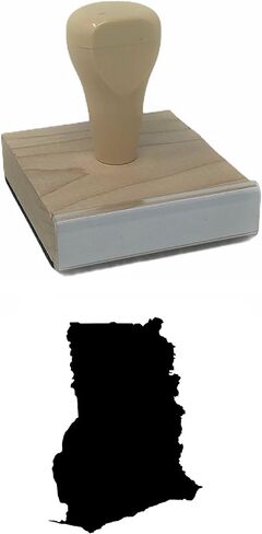 Ghana Country Rubber Stamp, 2 X 2'' Wood Stamp in Saudi Arabia