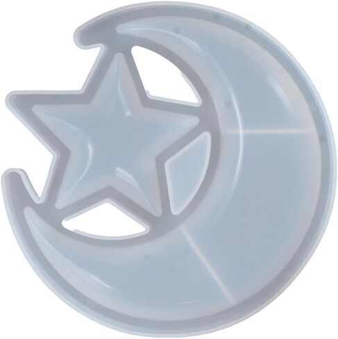 Moon and Star Tray Resin Molds,Moon Shelf Epoxy Resin Silicone Molds for DIY Jewelry Display,Craft Home Decoration in Saudi Arabia