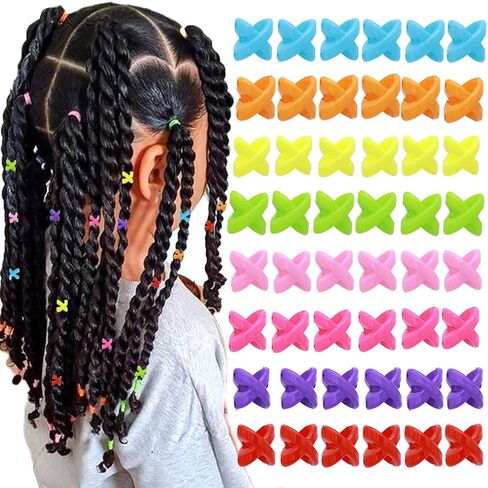 VENOFEN 50PCS Hair Beads for Braids - Candy Color Loc Dreadlock and Hair Jewelry Accessories for Kids and Women in Saudi Arabia