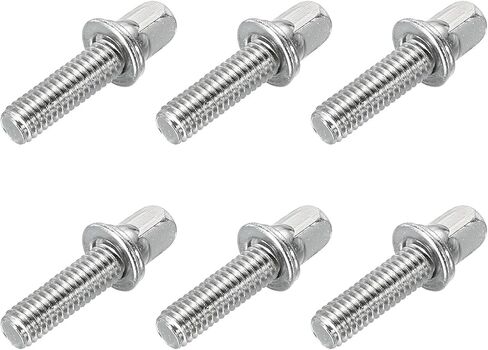 MECCANIXITY Drum Tension Rods M6 x 00mm for Bass Drum Hardware Parts Accessory Pack of 6 in Kuwait