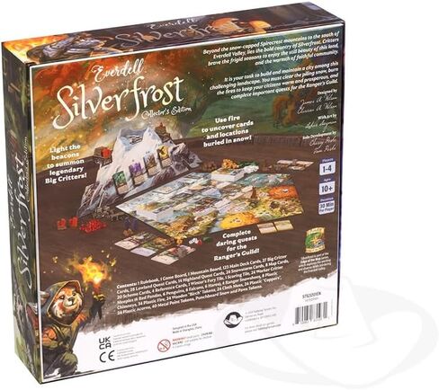 لعبة لوحة إصدار Everdell Silverfrost Collector's | لعبة استراتيجية بناء مدينة مستقلة | اكتشف القمم المتجمدة لسيلفر فروست | موارد متميزة | العمر 10+ | 1-4 لاعبين in Kuwait