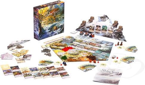 لعبة لوحة إصدار Everdell Silverfrost Collector's | لعبة استراتيجية بناء مدينة مستقلة | اكتشف القمم المتجمدة لسيلفر فروست | موارد متميزة | العمر 10+ | 1-4 لاعبين in Kuwait