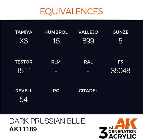 AK Interactive 3rd Gen Acrylic Dark Prussian Blue 17ml in Saudi Arabia