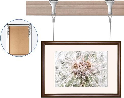 Adjustable Picture Hanging Wire Kit, 6PCS 1.5M Stainless Steel Art Display System, 55LB Load Capacity, S Hooks for Gallery Exhibition Mirror Billboards in Saudi Arabia