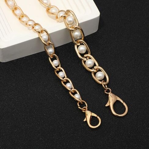 Durable 8mm Width Purse Chain Belt Replacement,120cm Length Bag Bead Chains Purse Making Supplies for DIY Accessories in Saudi Arabia