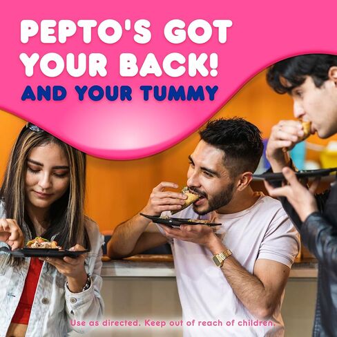 Pepto Bismol Liquid Ultra for Nausea, Heartburn, Indigestion, Upset Stomach, and Diarrhea - 5 Symptom Fast Relief, Cherry Flavor 12 oz (Pack of 3) in Kuwait