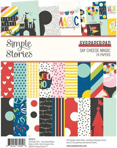 Simple Stories Double-Sided Paper Pad 6"X8" 24/Pkg-Say Cheese Magic in Saudi Arabia
