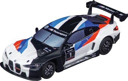 سيارة سباق كاريرا الهجينة BMW M4 GT3 BMW M Motorsport، رقم 1 بمقياس 1:50، أضواء أمامية وخلفية USB-C قابلة للشحن RC مركبة إضافية in Saudi Arabia