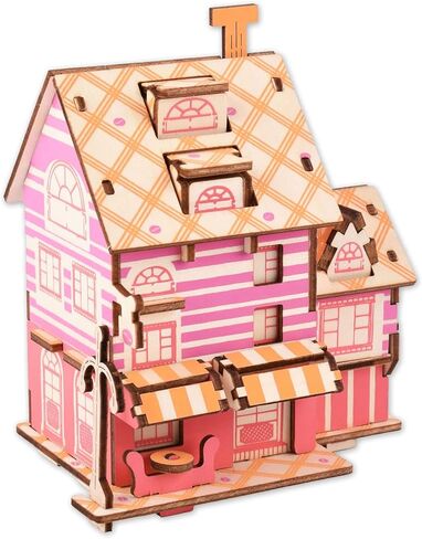 3D Puzzle Dollhouse for Kids, 3D Jigsaw Dollhouse Puzzle for Girls - Educational Paper Craft Toys for Game Xmas Birthday Easter Gifts, Easy to Assemble ，174pcs in Saudi Arabia