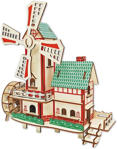 3D Puzzle Dollhouse for Kids, 3D Jigsaw Dollhouse Puzzle for Girls - Educational Paper Craft Toys for Game Xmas Birthday Easter Gifts, Easy to Assemble ，174pcs in Saudi Arabia