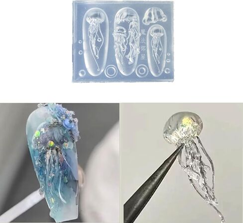قوالب السيليكون للراتنج، قنديل البحر الفن بالقطارة قوالب الديكور قوالب قنديل البحر قوالب السيليكون مناسبة لمختلف in Kuwait