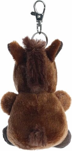 Aurora® Adorable Palm Pals™ Truffle Brown Horse™ Clip-On - قطيفة ممتعة قابلة للتجميع للأطفال والكبار - مثالية لتزيين الغرف وهدايا عيد الميلاد - بني 4 بوصات in Kuwait