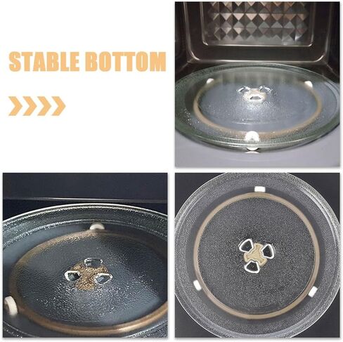 Microwave Glass Turntable Ring Replacement Compatible Most Microwaves Sturdy Support Roller for Kitchen Use 11-inch Diameter Easy to Clean in Saudi Arabia