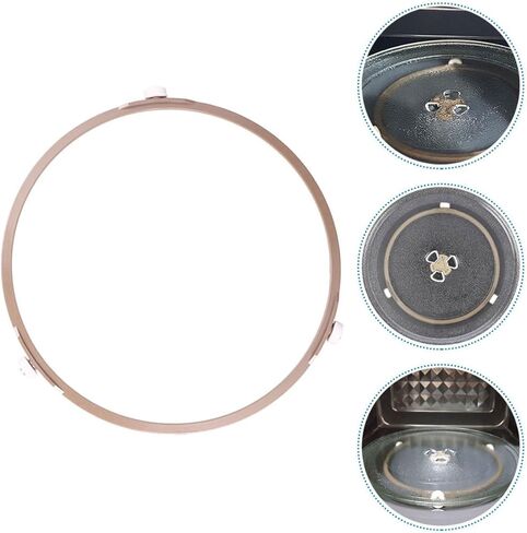 Microwave Glass Turntable Ring Replacement Compatible Most Microwaves Sturdy Support Roller for Kitchen Use 11-inch Diameter Easy to Clean in Saudi Arabia