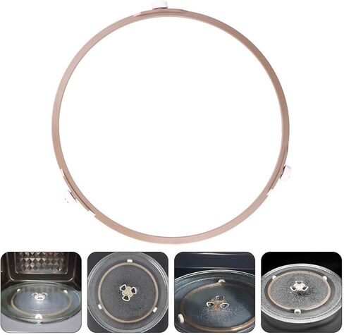 Microwave Glass Turntable Ring Replacement Compatible Most Microwaves Sturdy Support Roller for Kitchen Use 11-inch Diameter Easy to Clean in Saudi Arabia