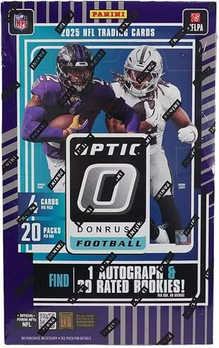 2025 Panini Donruss Optic Football Hobby Trading Card Box (1 Autograph Per Box) in Saudi Arabia