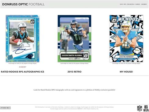2025 Panini Donruss Optic Football Hobby Trading Card Box (1 Autograph Per Box) in Saudi Arabia