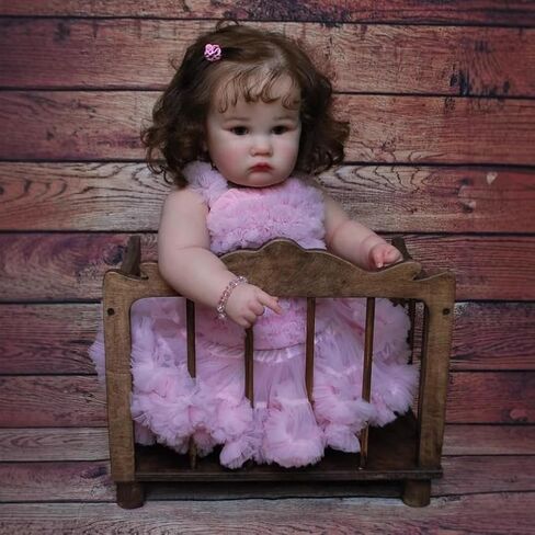 Reborn Toddler Dolls Girl 24 Inch Lifelike Baby Doll Realistic Toddler Doll Girl Look Real Cute Fat Reborn Baby Weighted Real Life Baby Doll Toys with Accessories for Kids in Saudi Arabia