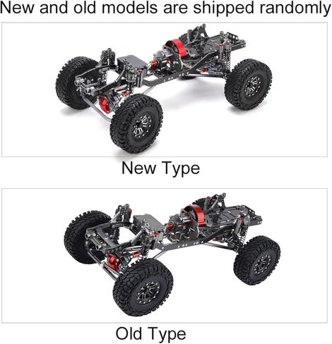Axial Frame Kit Rc Tires 50×25×17 Aluminum Alloy Carbon Fiber Rc Car Frame Kit W Tires 313mm Wheelbase Set for Axial Scx10 in Saudi Arabia