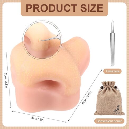 Lewtemi Pimple Popper Toy Stress Relief Zit Popping Toy Squeeze Nose Blackhead Remover Simulator with Tweezers for Adults only Novelty Fun in Saudi Arabia