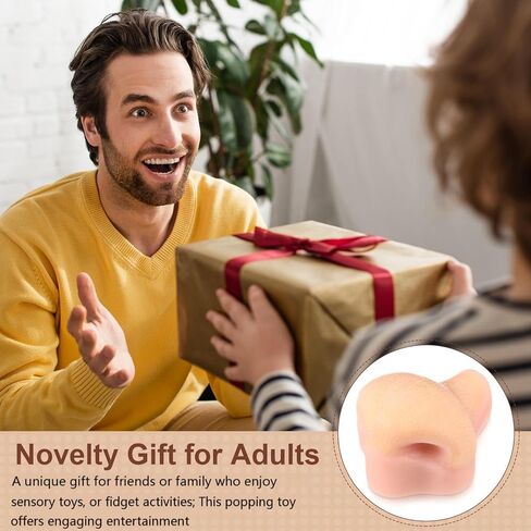 Lewtemi Pimple Popper Toy Stress Relief Zit Popping Toy Squeeze Nose Blackhead Remover Simulator with Tweezers for Adults only Novelty Fun in Saudi Arabia