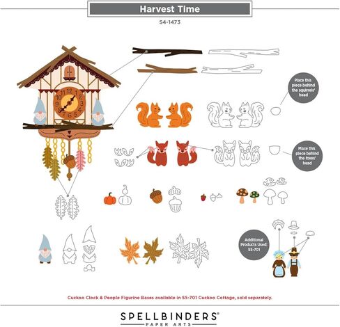 Spellbinders S4-1473 Harvest Time Etched Dies from The Cuckoo Cottage Collection in Saudi Arabia
