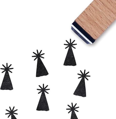 Party Hat Rubber Stamp, 3/5 Inch Small Mini Stamp for Scrapbooking Card Making Planner in Saudi Arabia