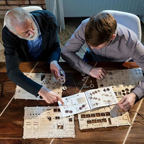 ألغاز خشبية ثلاثية الأبعاد من WOODEN.CITY Roadster للبالغين - قم ببناء سيارة رودستر الخاصة بك باستخدام محرك مطاطي - نموذج التجميع الذاتي، هدية DIY - نموذج خشبي ثلاثي الأبعاد مقطوع بالليزر للعرض وديكور المنزل in Saudi Arabia
