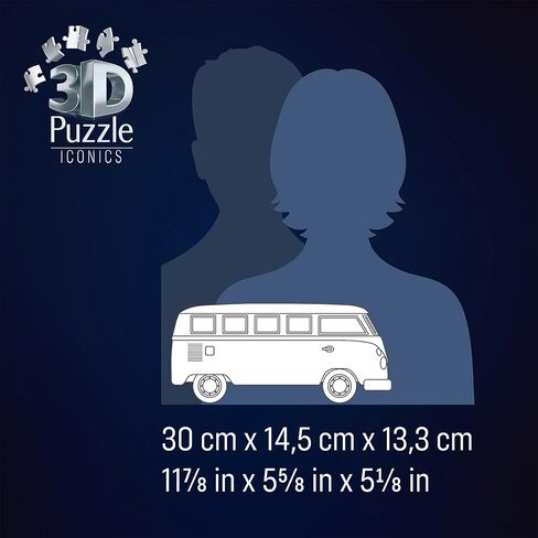 Ravensburger Iconics: Volkswagen T1 3D Puzzle for Kids 8+ in Saudi Arabia