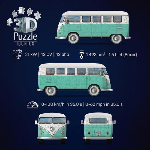 Ravensburger Iconics: Volkswagen T1 3D Puzzle for Kids 8+ in Saudi Arabia