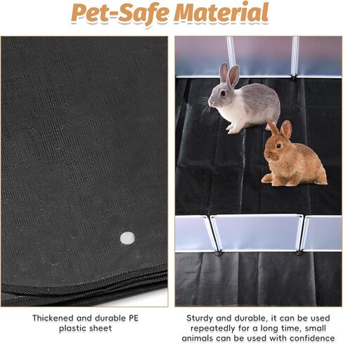 PINVNBY 59"x59" Thickening Waterproof Pet Playpen Mat, Guinea Pig Cage Liner Washable Tarp Bottom Reusable Base for Rabbits, Bunny, Ferrets and Other Small Animals, 1 PCS in Kuwait