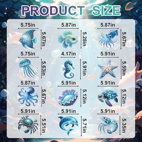 Sea Animals Birthday Decorations, Fish Hanging Swirls Deco for Under The Sea, Ocean Theme Party Supplies & Party Decorations Streamers, Kids Marine Life Party Decor in Kuwait