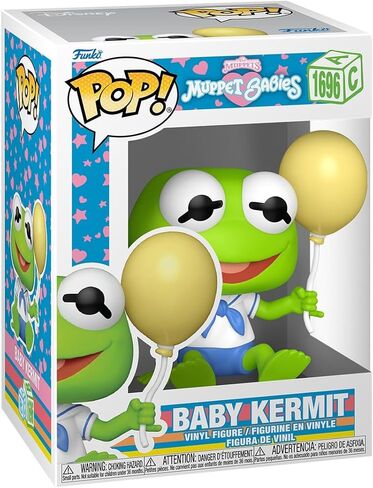 فانكو بوب! ديزني: Muppet Babies - الضفدع كيرميت الصغير - شخصية من الفينيل قابلة للتجميع - فكرة هدية - بضائع رسمية - ألعاب للأطفال والكبار - عشاق التلفزيون - شخصية نموذجية لهواة الجمع والعرض in Kuwait