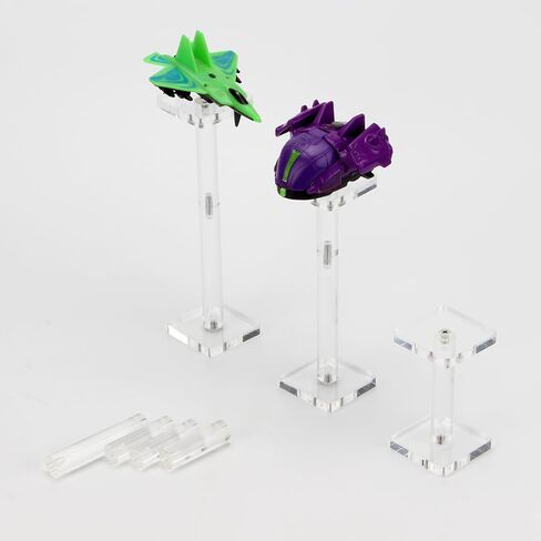3 Sets Clear Acrylic Combat Risers for Flying Miniatures with 2" Base, Adjustable Height Multi-Tiered 3D Single Flyer Riser Flying Miniatures Combat Riser for Tabletop and Board Display in Saudi Arabia