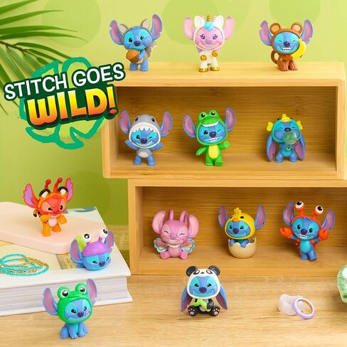 Disney Stitch Goes Wild Collectible Mini Figure 3-Pack, 2-inch Figurines with Wild Details, Blind Box, Toy for Kids, Fans & Collectors by Just Play in Saudi Arabia