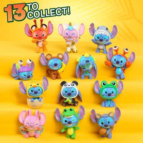 Disney Stitch Goes Wild Collectible Mini Figure 3-Pack, 2-inch Figurines with Wild Details, Blind Box, Toy for Kids, Fans & Collectors by Just Play in Saudi Arabia