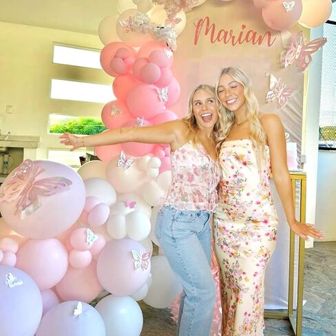 Pink Balloons Light Pink Balloons, Pink and White Clear Balloon 50pcs 12 Inch Pink Latex Balloon for Girl Birthday Baby Shower Wedding Valentine's Day Anniversary Party Decorations in Saudi Arabia