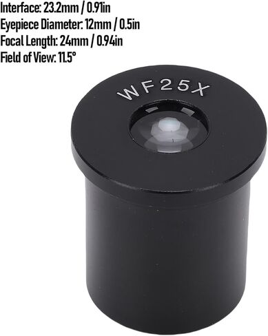 25X Microscope Eyepieces, Optical Microscope Eyepiece with 23.2mm Interface, for Optical Biological Lens in Saudi Arabia