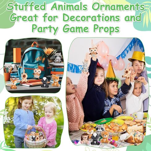 Aoriher 9 Pcs Small Forest Stuffed Animals Bulk 4 Inch Mini Woodland Plush Toys Deer Rabbit Owl Skunk Capybara Raccoon Hedgehog Brown Bear Fox for Kids Baby Shower Birthday Party Favors in Saudi Arabia