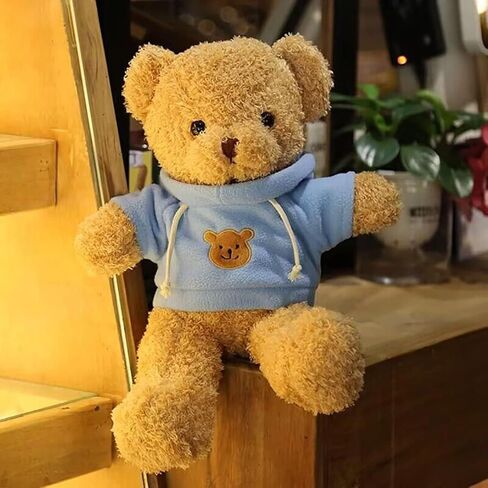 Teddy Bear Stuffed Animals Soft Plush Cute Teddy Bear Doll for Boys Girls 11.8in (taidi Xiong lanse) in Saudi Arabia